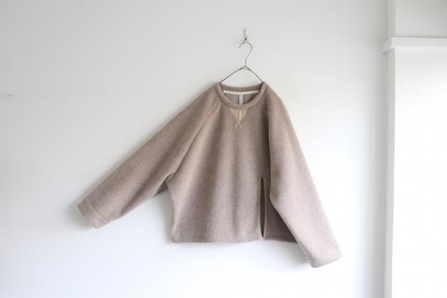 メルトンフリースワイドプルオーバー　(モカ)