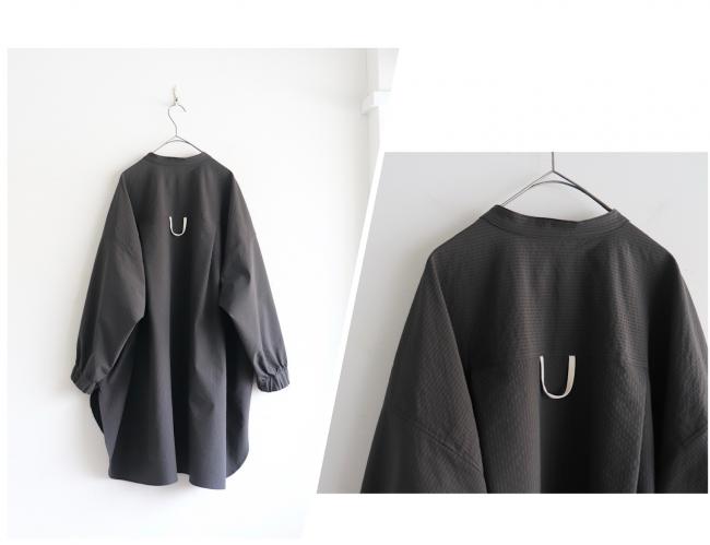 ランダムポケットワイドチュニック (ブラック)