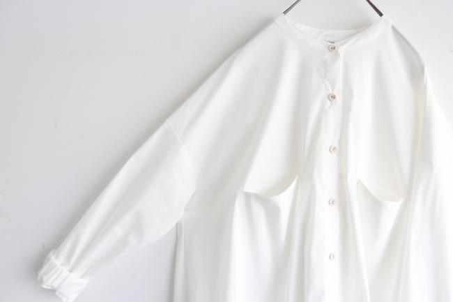 ボックスポケットサーキュラーシャツ (ホワイト)