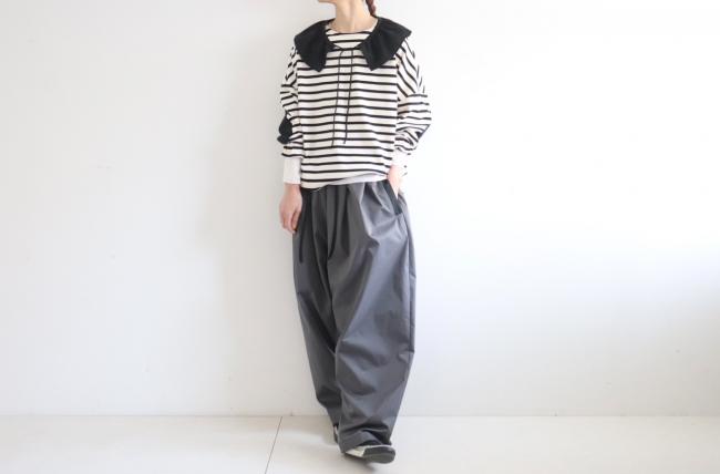 メローフリルウエストコンビタックパンツ　(スミクロ)