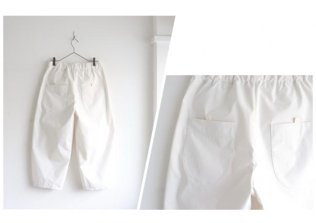 クロップドエッグパンツ　(ホワイトグレー)