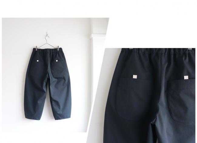 クロップドエッグパンツ　(ダークネイビー)