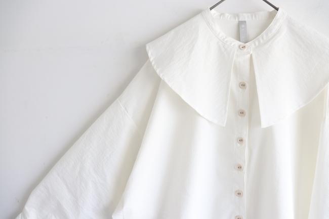 ビックカラーボックスシャツ (ホワイト)