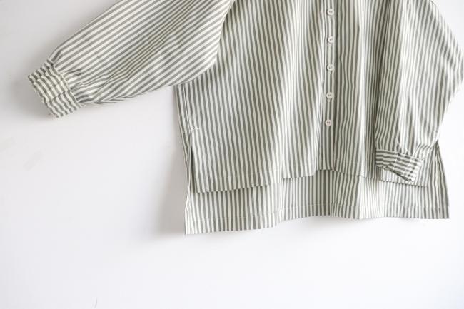 sirone ラウンドカラーストライプボックスシャツ sirone ラウンドカラーストライプボックスシャツ - メルカリ