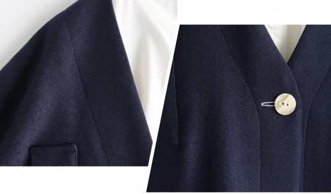 ビッグポケットオーバーワイドコート(ネイビー)