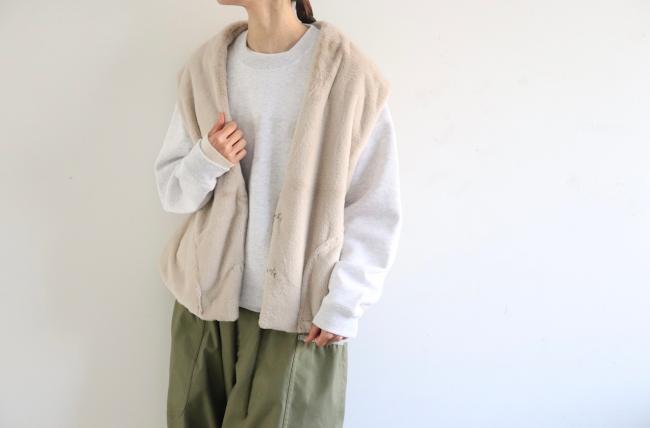 オリジナルロゴスエット裏起毛 (アッシュホワイト)