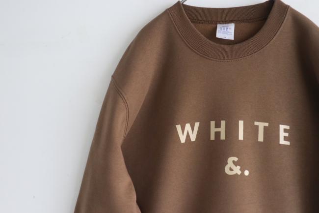 オリジナルロゴスウェット　裏起毛　(ブラウン)