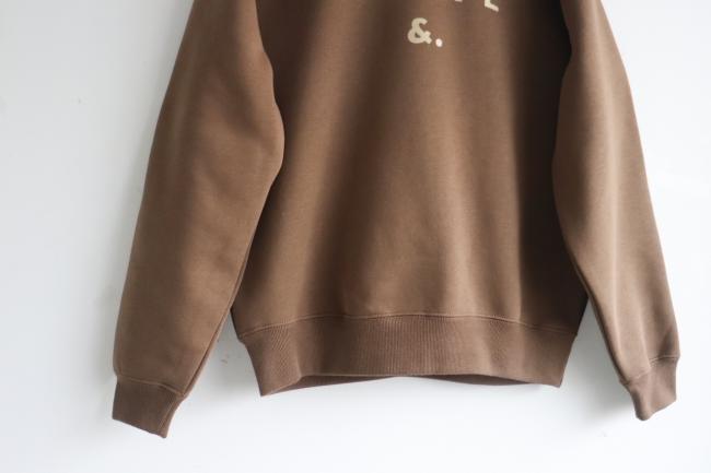 オリジナルロゴスウェット　裏起毛　(ブラウン)