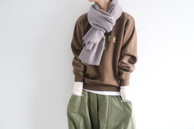 オリジナルロゴスウェット　裏起毛　(ブラウン)