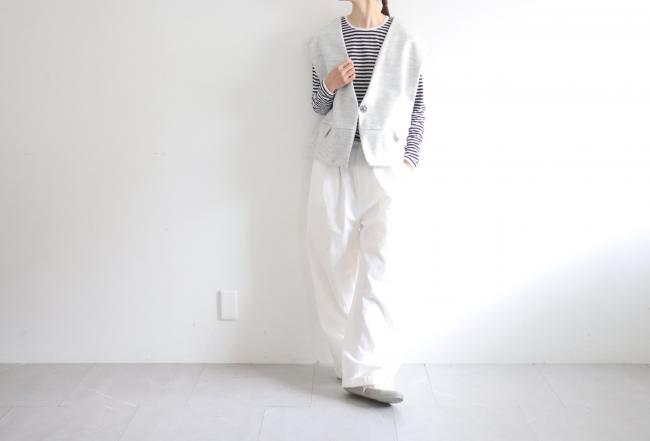 △フラップポケットウーリーベスト (グレーミックス)